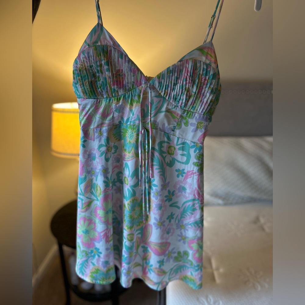 Boutique Silk floral mini dress